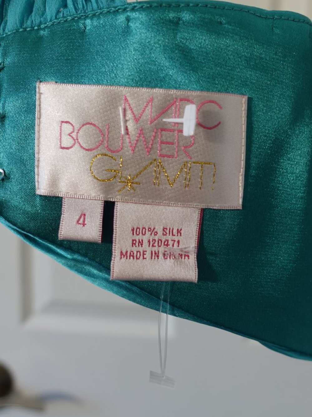 100% silk cocktail dress from the Marc Bouwer Glam It! collection Size 4 - Picture 6 of 6